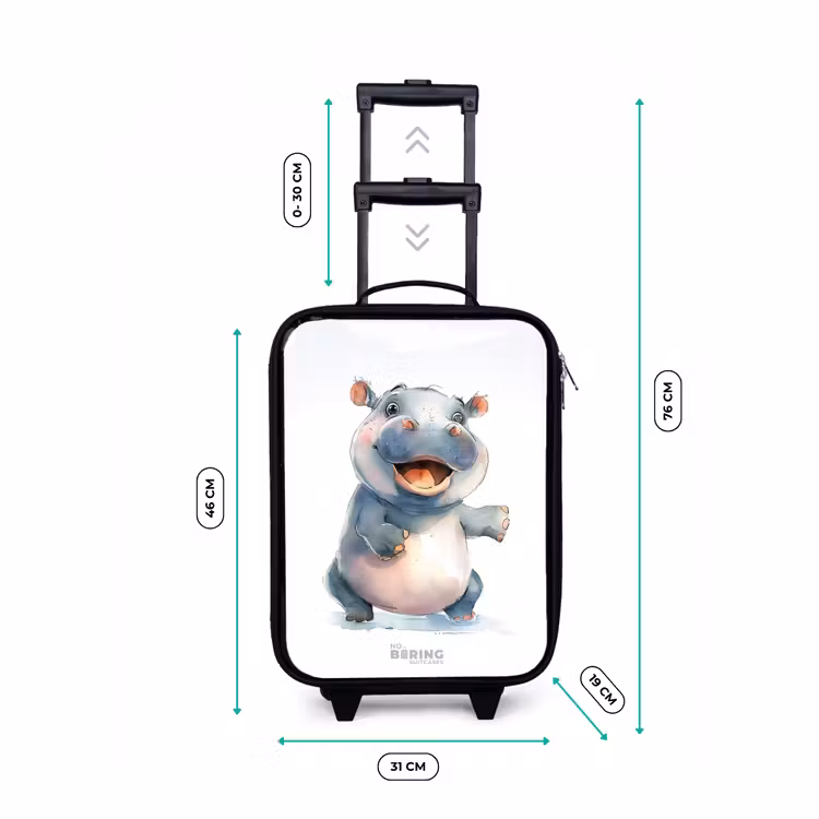 Children's suitcase - Baby hippo — 3