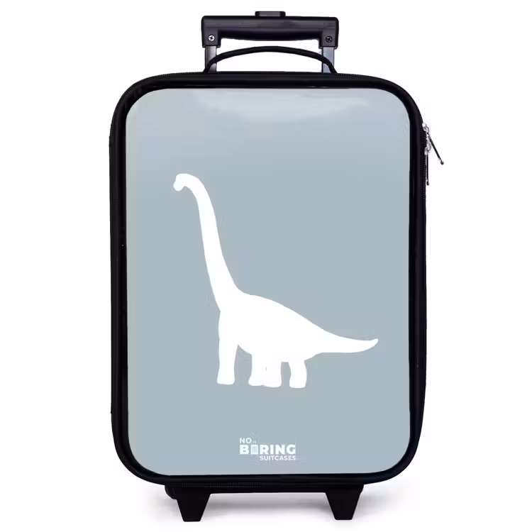 Children's suitcase - Blue with Brachiosaurus dino — 1