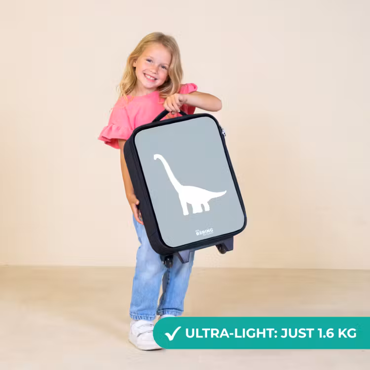 Children's suitcase - Blue with Brachiosaurus dino — 5