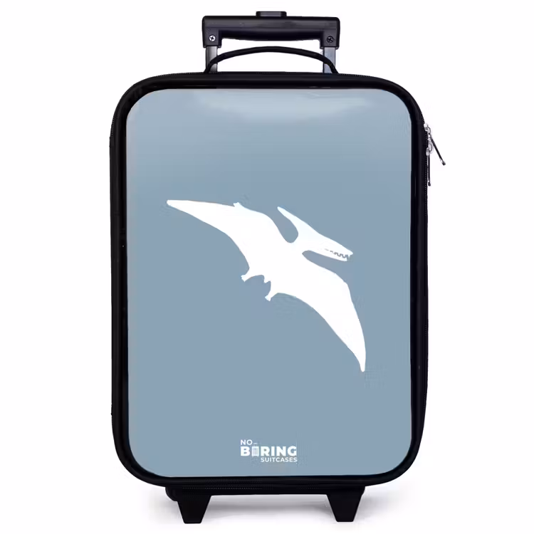 Children's suitcase - Blue with Pteranodon dino — 1
