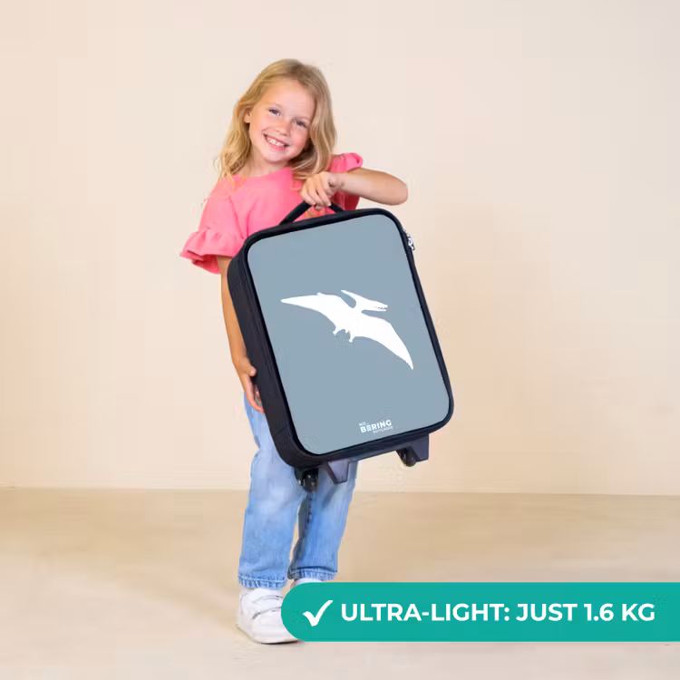 Children's suitcase - Blue with Pteranodon dino — 5
