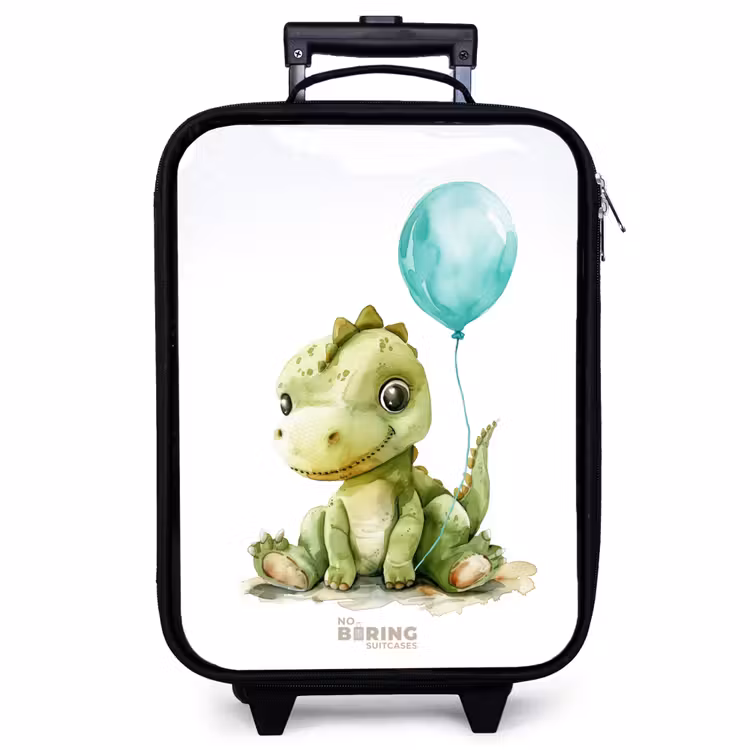 Children's suitcase - Dino with blue balloon — 1
