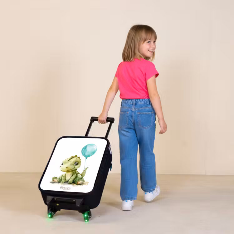 Children's suitcase - Dino with blue balloon — 2