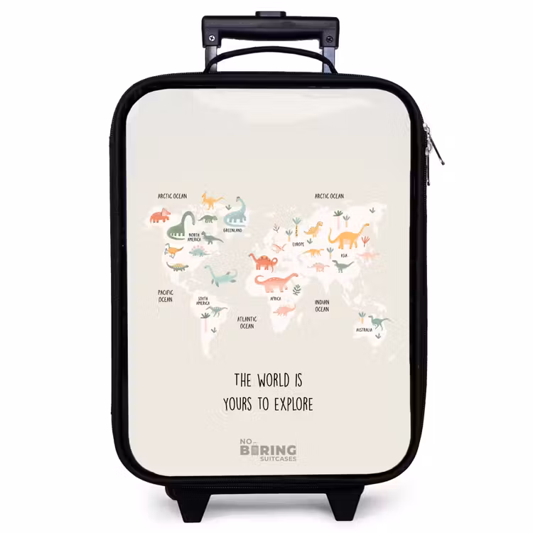 Children's suitcase - Dino world map — 1
