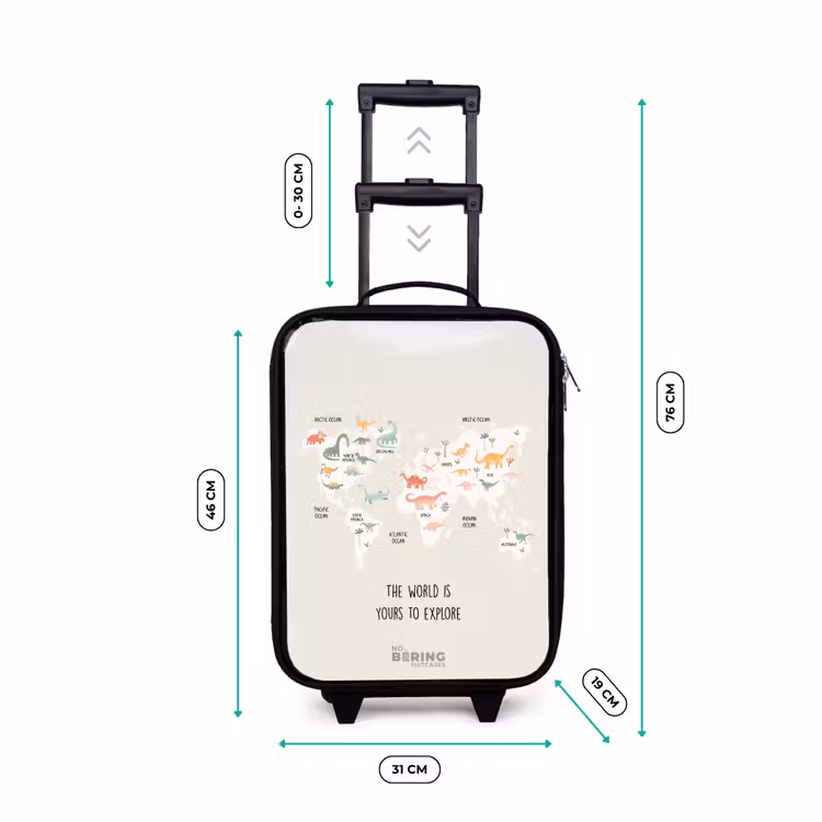 Children's suitcase - Dino world map — 3