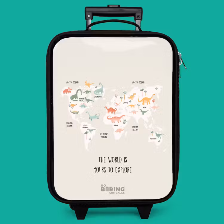 Children's suitcase - Dino world map — 4