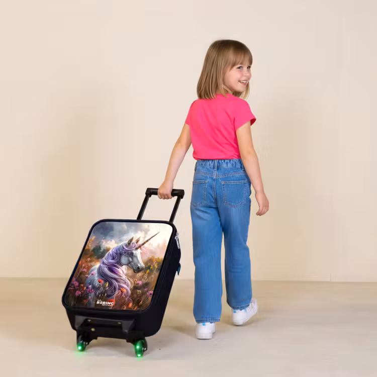 Children's suitcase - Lavender spring horn — 2