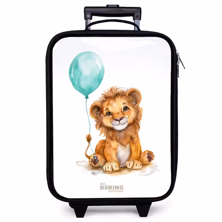 Children's suitcase - Lion with blue balloon — 1