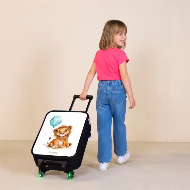 Children's suitcase - Lion with blue balloon — 2