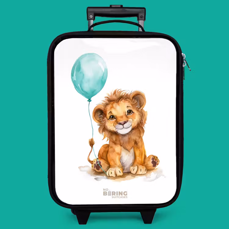 Children's suitcase - Lion with blue balloon — 4