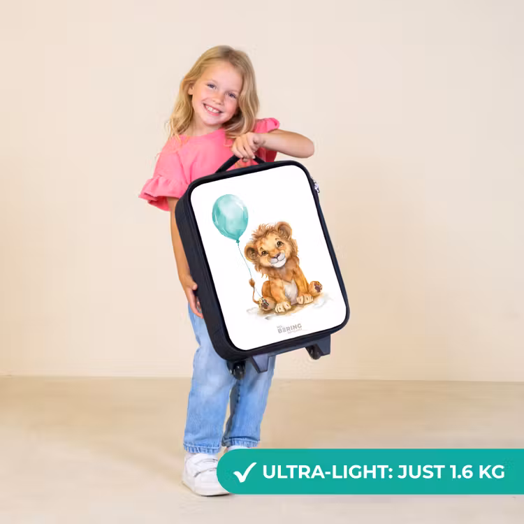 Children's suitcase - Lion with blue balloon — 5