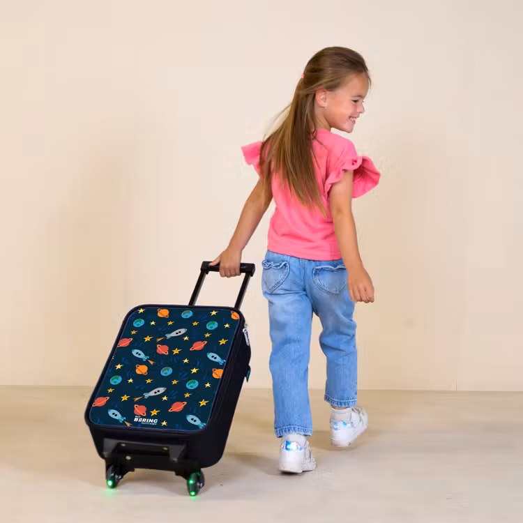 Children's suitcase - Pattern of rockets and planets — 1