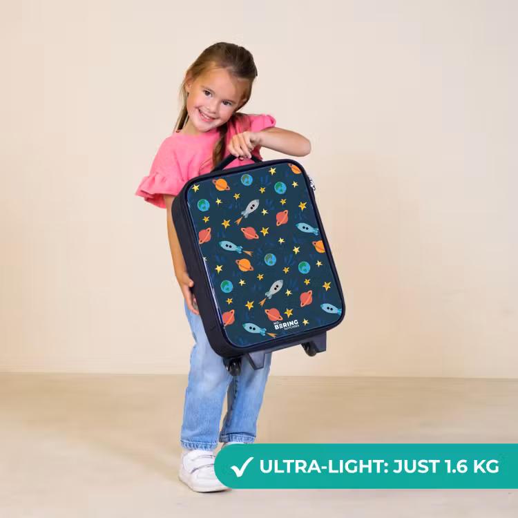 Children's suitcase - Pattern of rockets and planets — 3