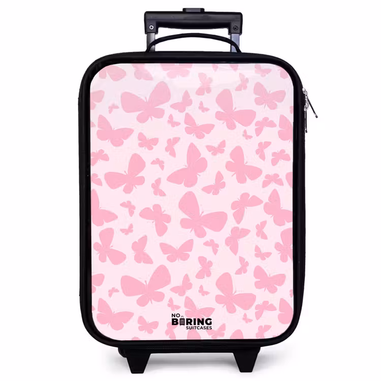 Children's suitcase - Pink butterflies — 1