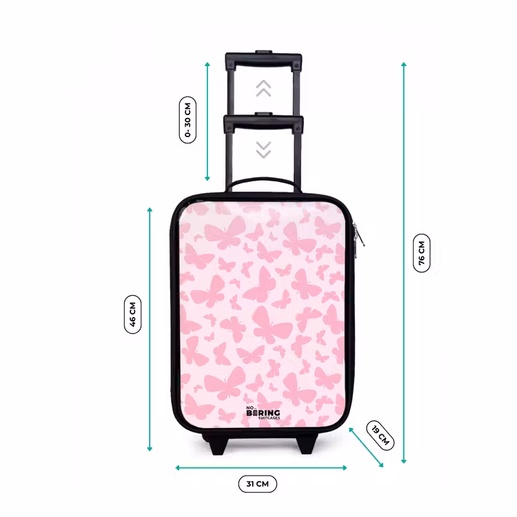 Children's suitcase - Pink butterflies — 3