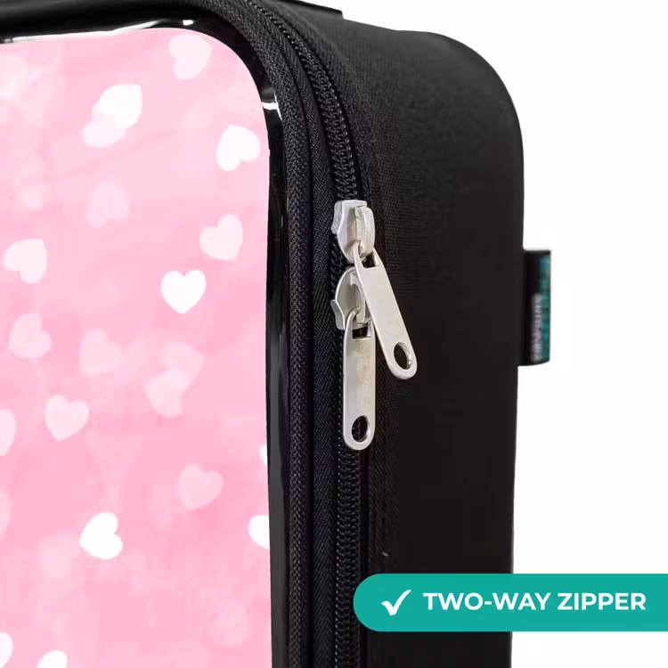 Children's suitcase - Pink glitter hearts — 6