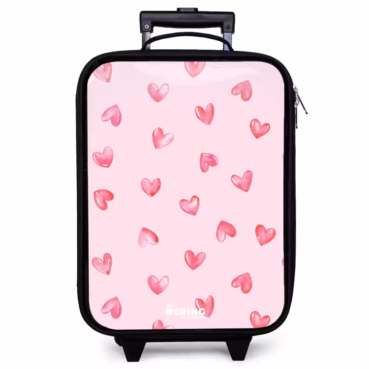 Children's suitcase - Pink hearts — 1
