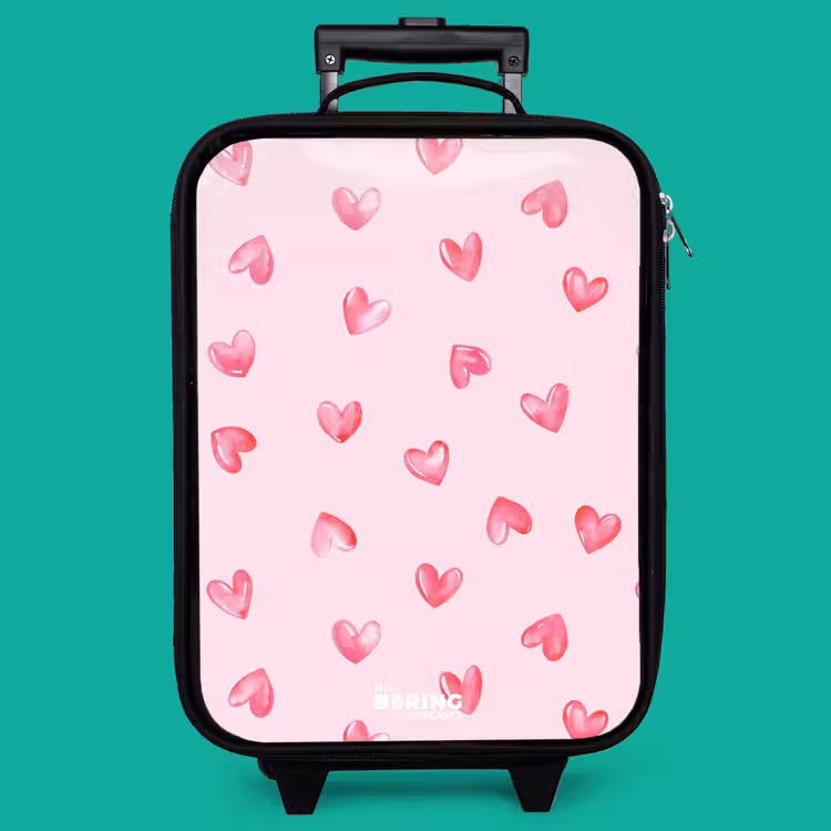 Children's suitcase - Pink hearts — 4