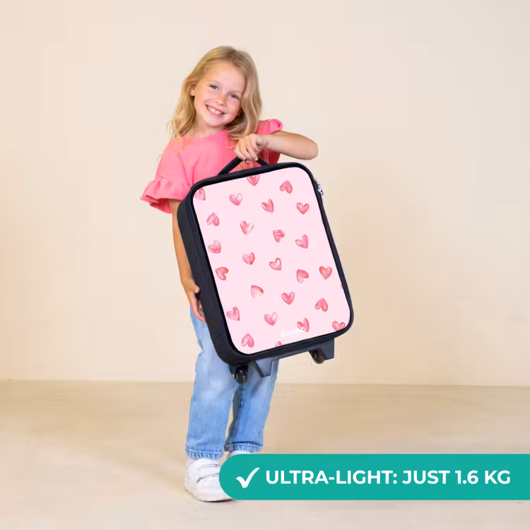 Children's suitcase - Pink hearts — 5