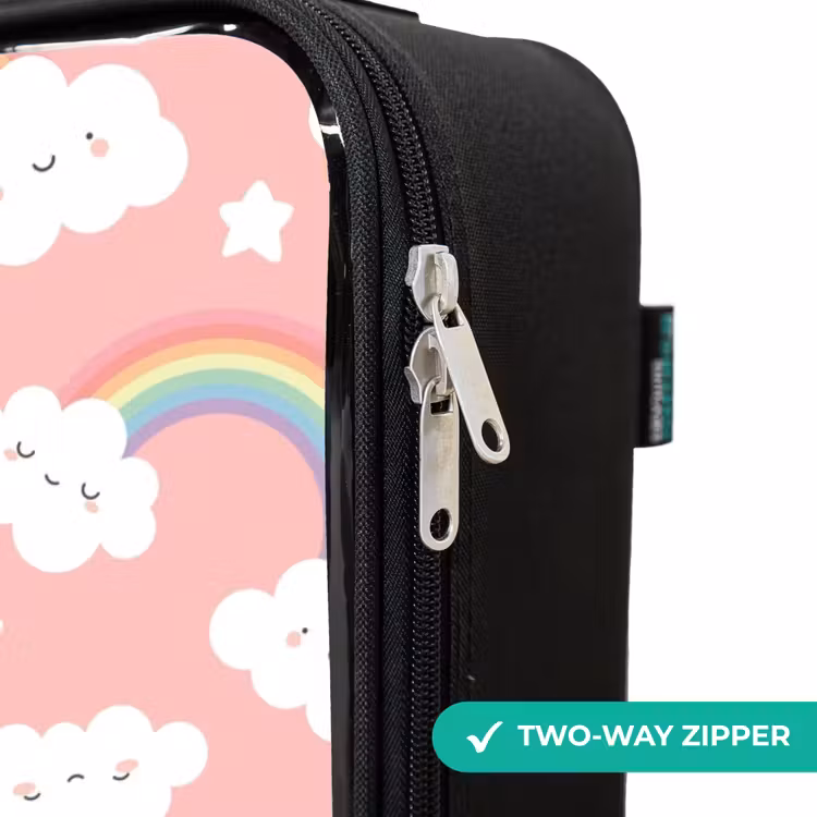 Children's suitcase - Pink with rainbow pattern — 6