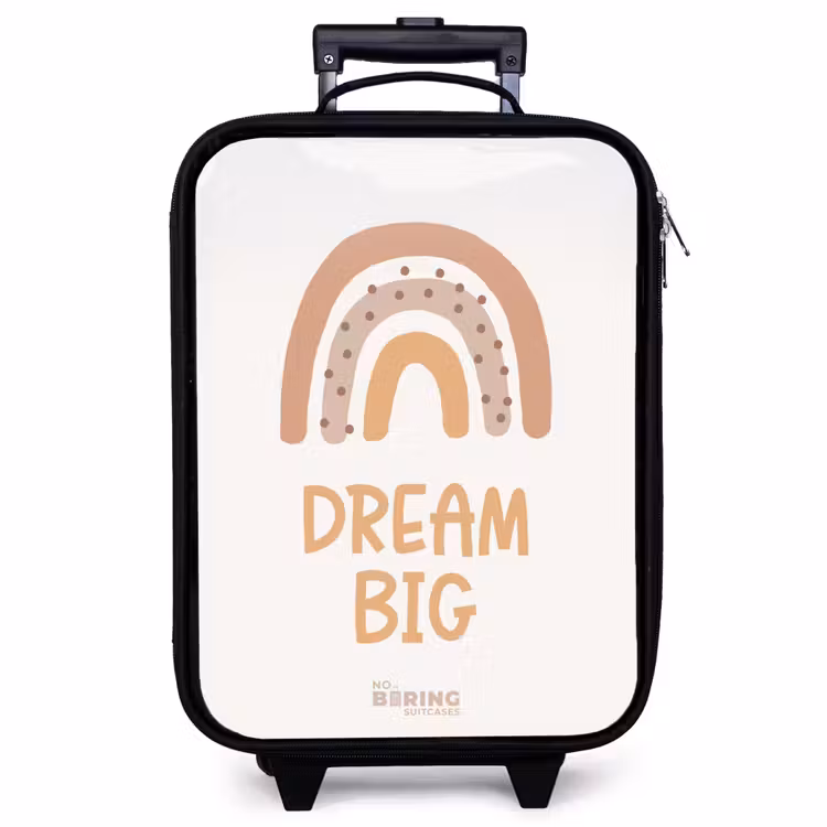 Children's suitcase - Rainbow with the quote 'Dream Big' — 1