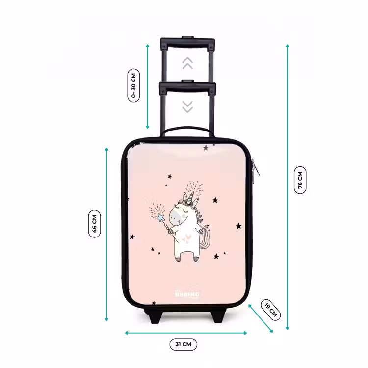 Children's suitcase - Signed unicorn with magic wand — 2
