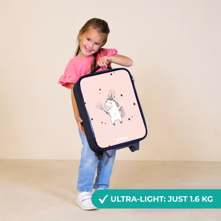 Children's suitcase - Signed unicorn with magic wand — 3