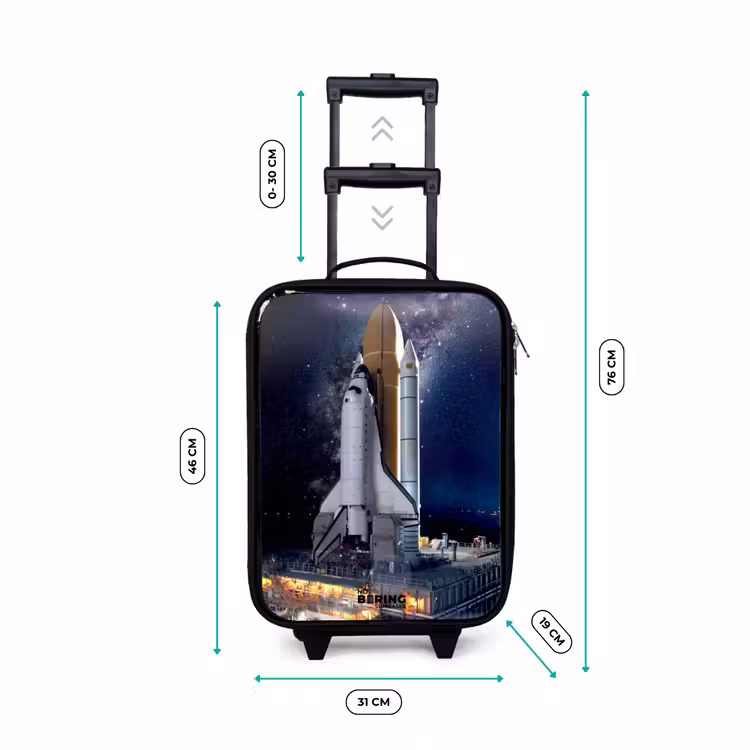 Children's suitcase - Space shuttle ready to take off — 3