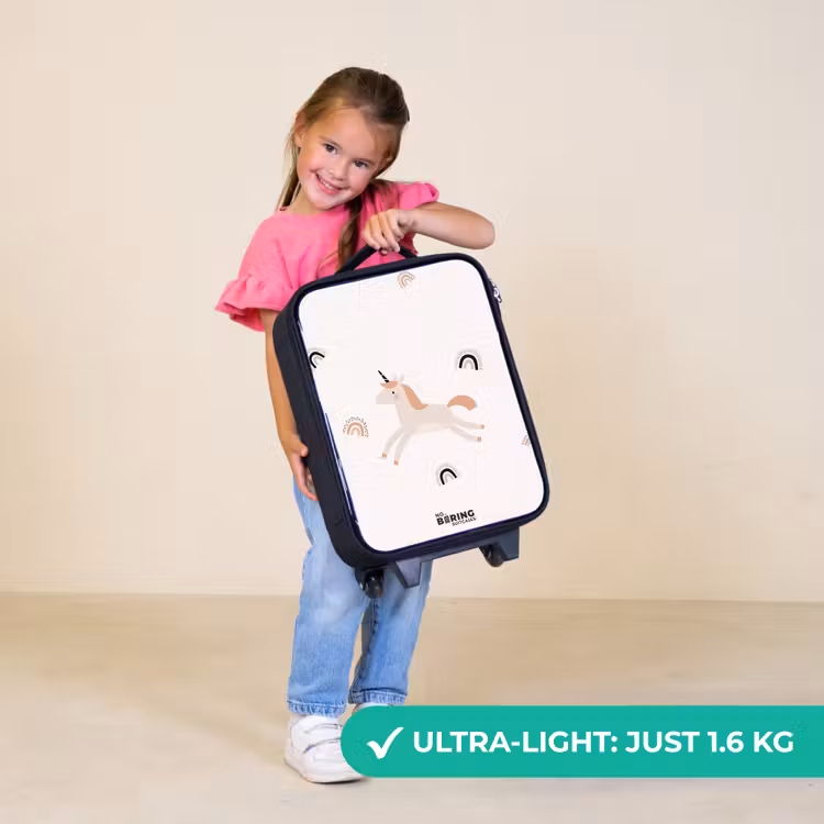 Children's suitcase - Unicorn with orange mane — 3