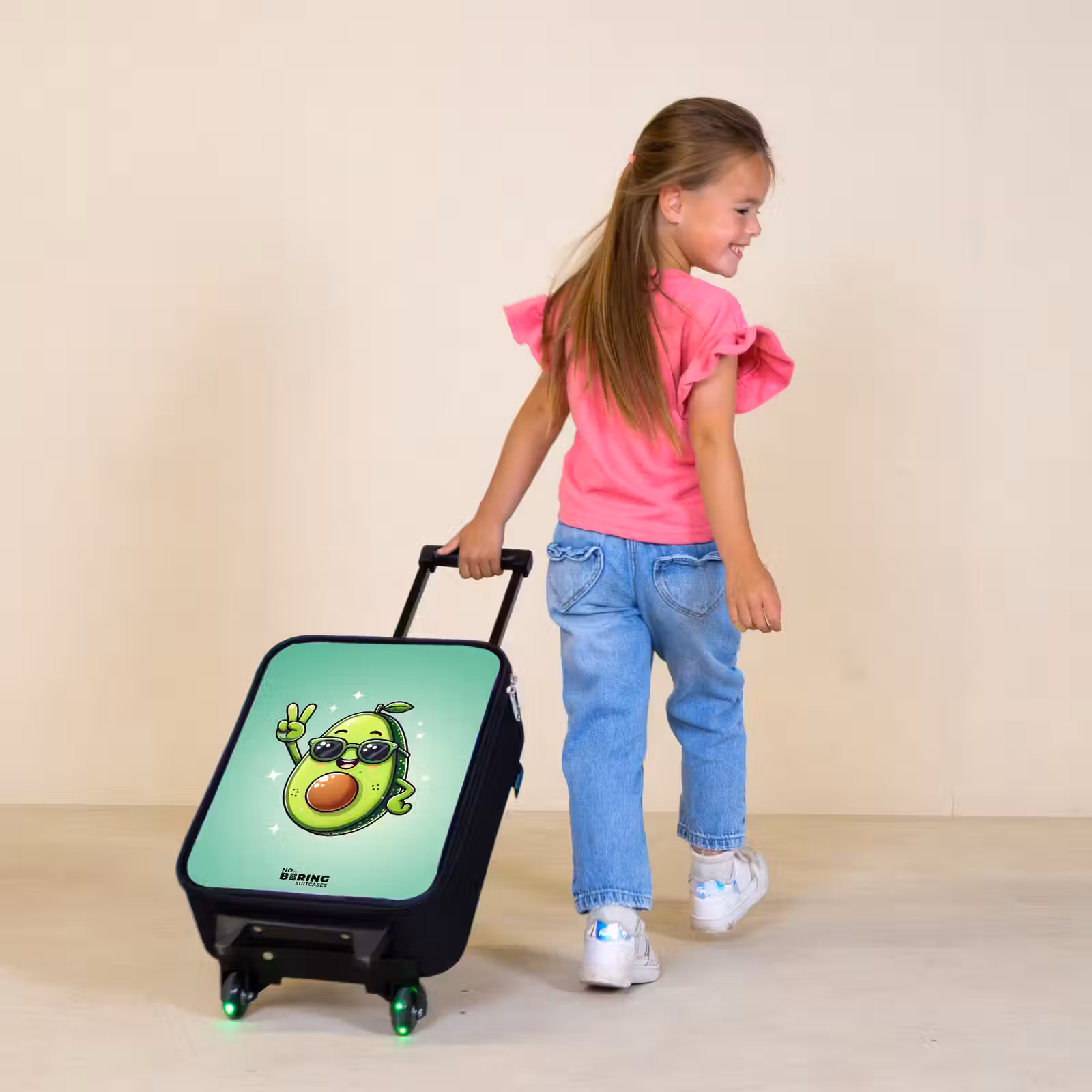 Children's suitcase - Appie avocado — 1