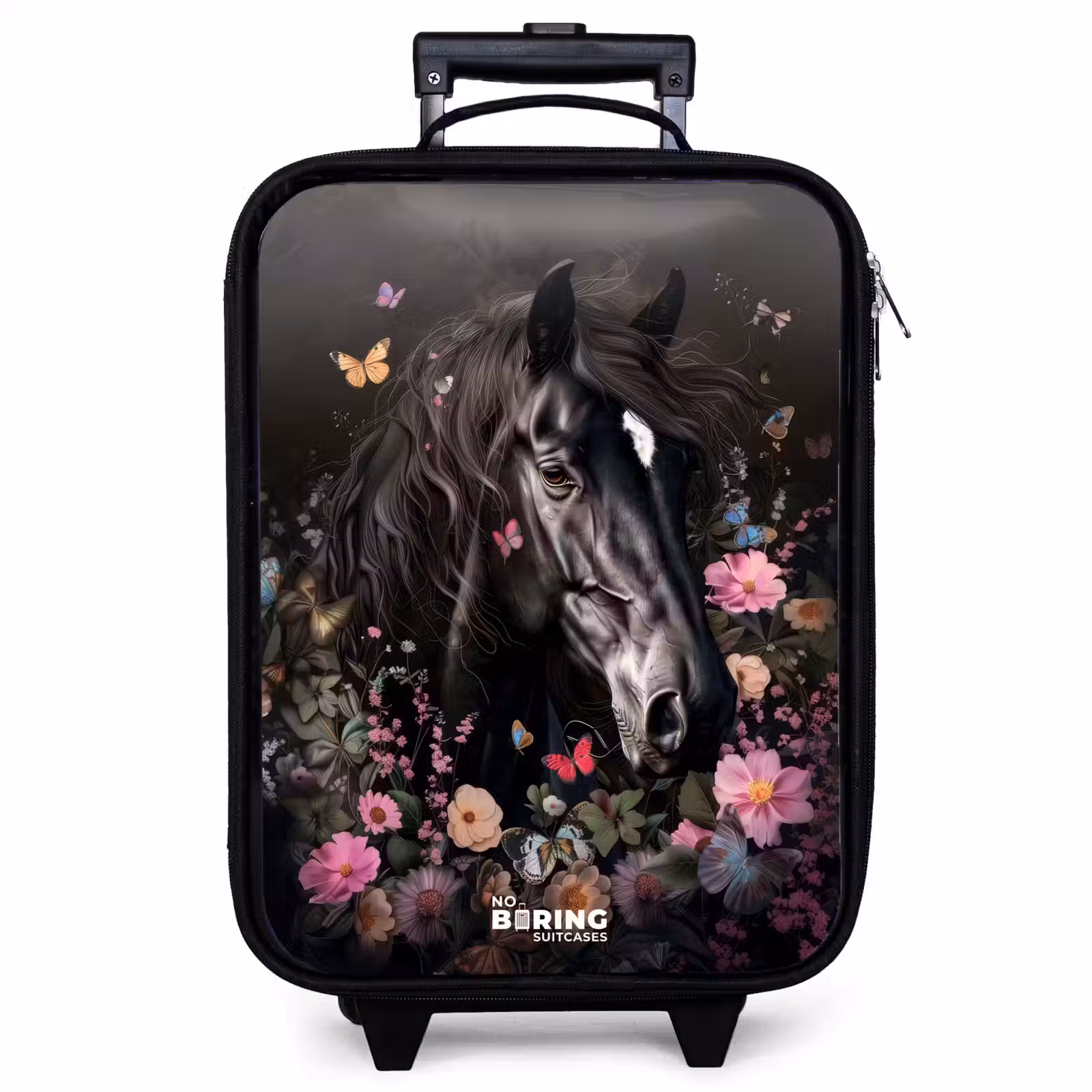 Children's suitcase - Black horse in bloom — 1
