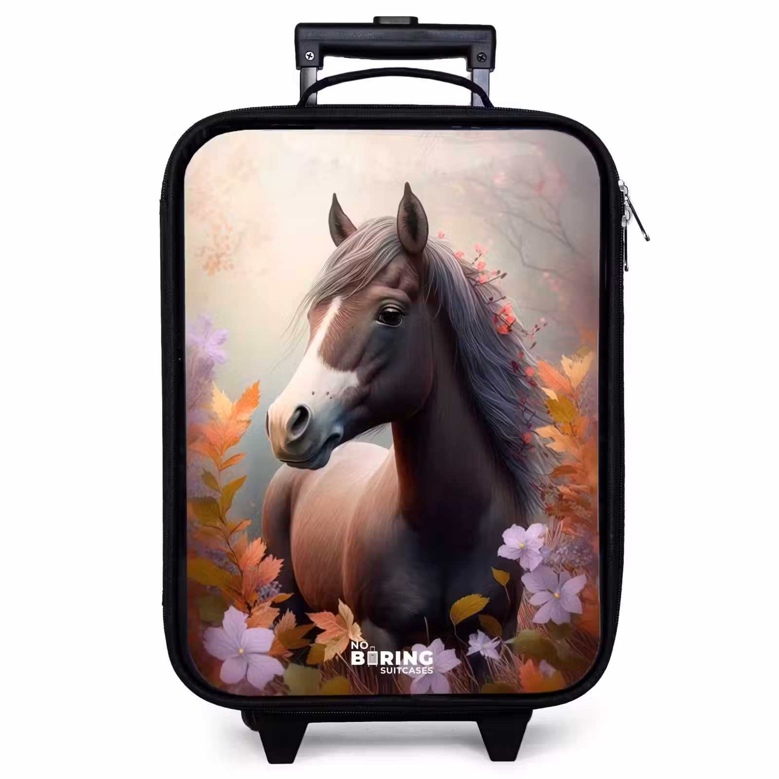 Children's suitcase - Brown horse in autumn — 1