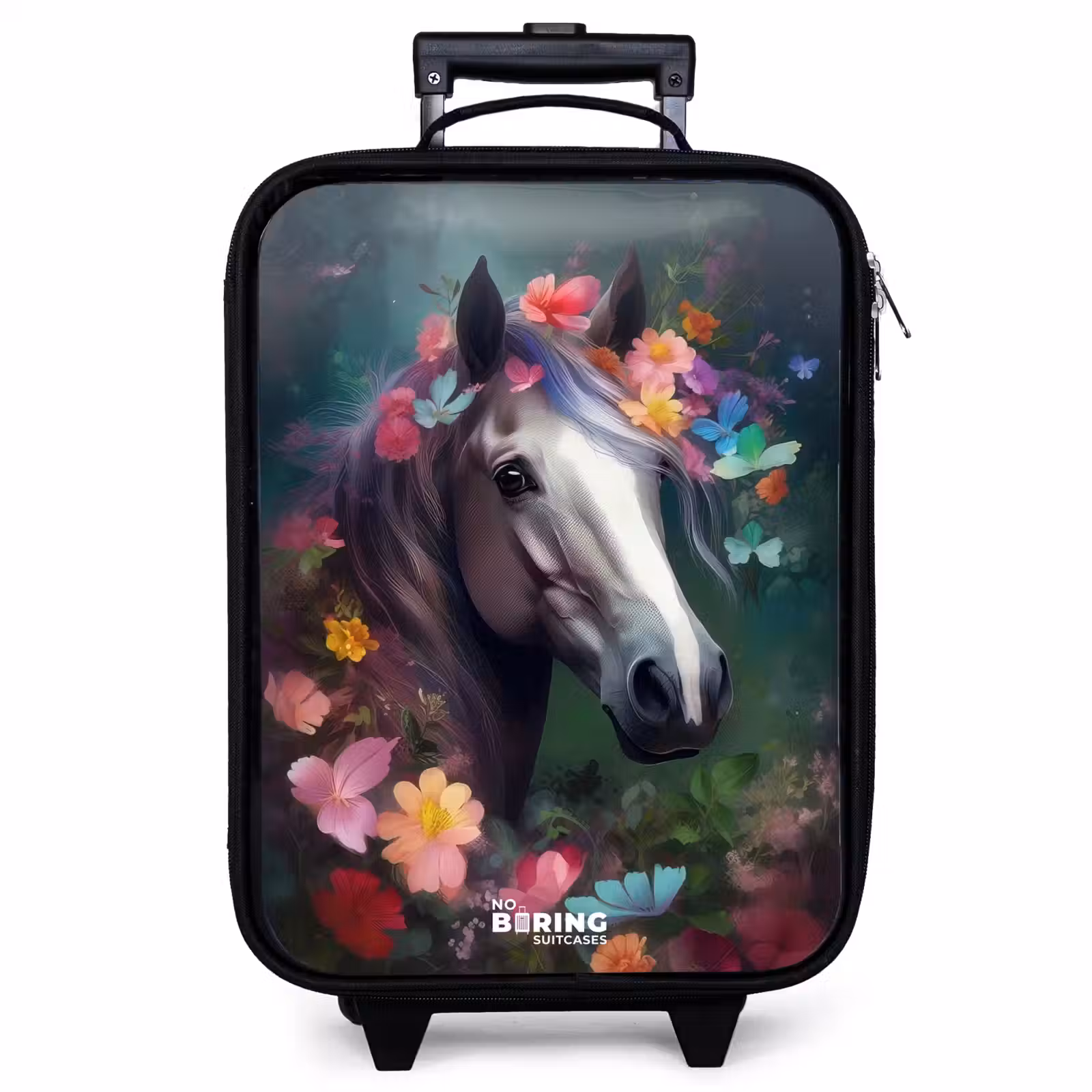 Children's suitcase - Horse in colorful flowers — 1
