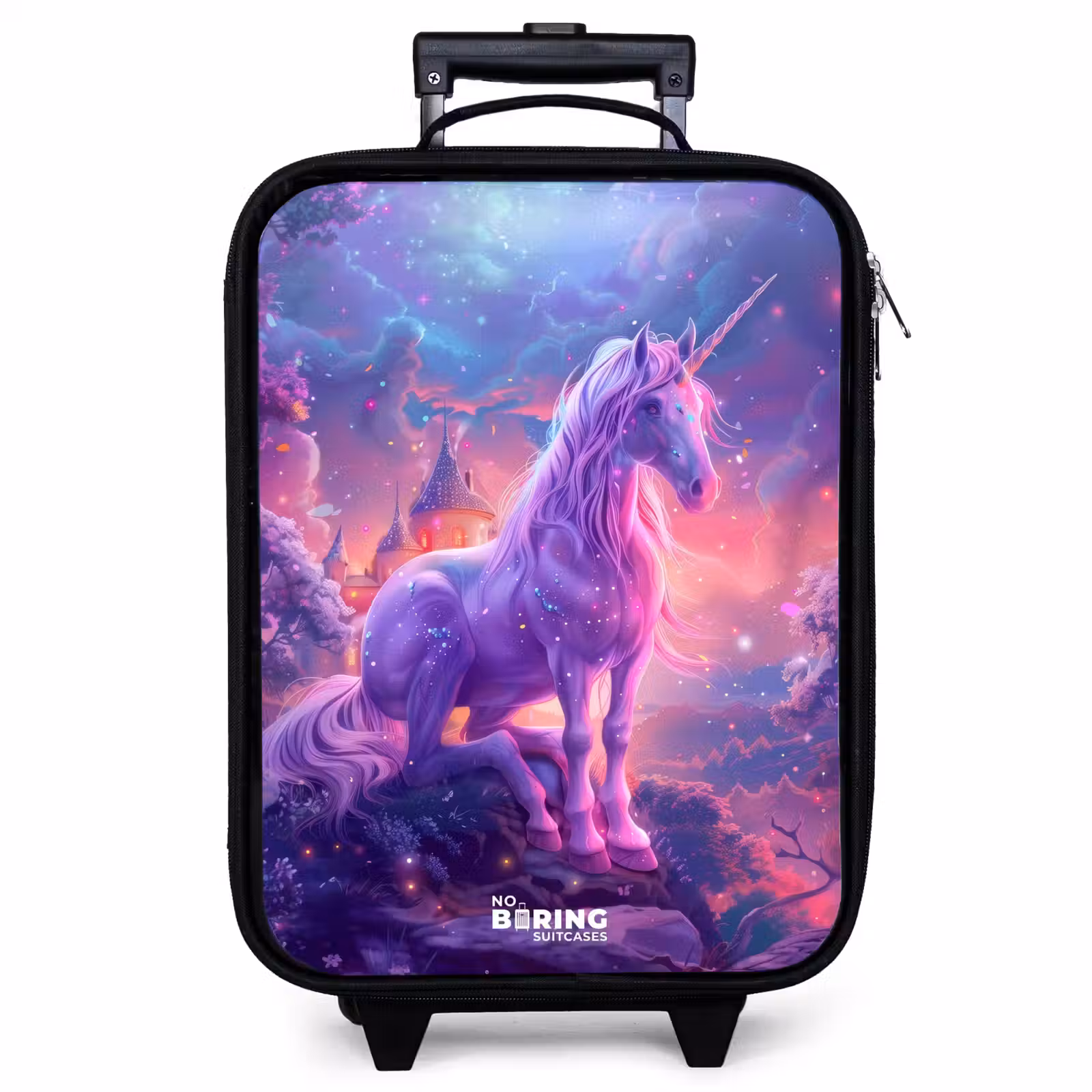 Children's suitcase - Purple Unicorn in Magical Environment — 1