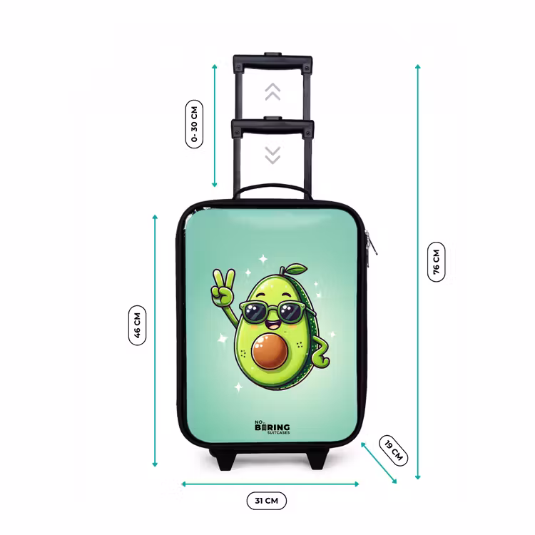 Children's suitcase - Appie avocado — 2