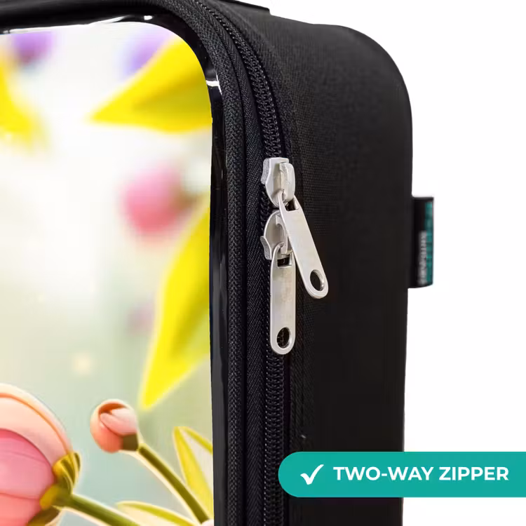 Children's suitcase - Close-up of a bee among pink flowers — 4