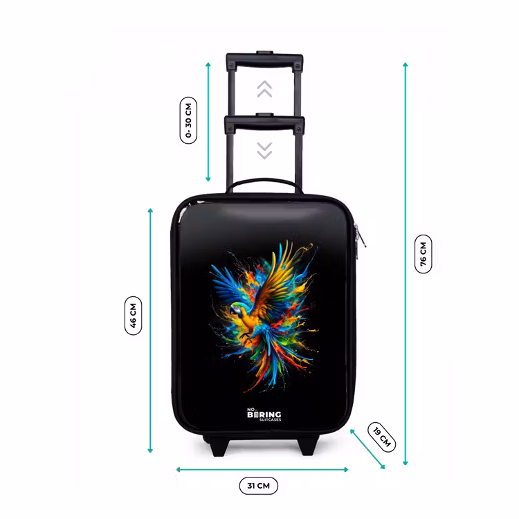 Children's suitcase - Colorful parrot — 2