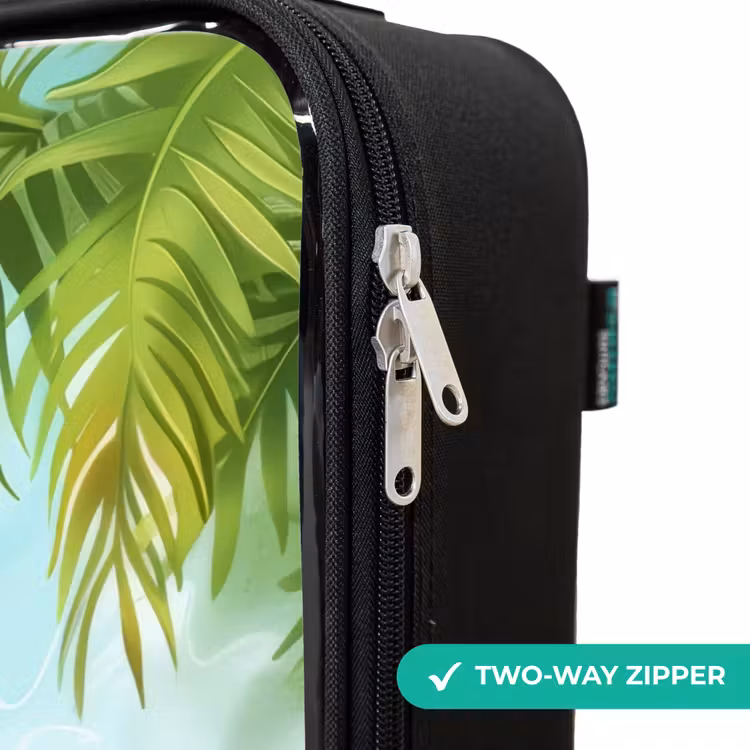 Children's suitcase - Crocodile with sunglasses relaxes on beach — 4