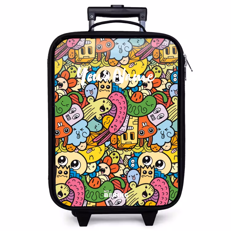 Children's suitcase - Fantasy animals that laugh and are colorful — 1