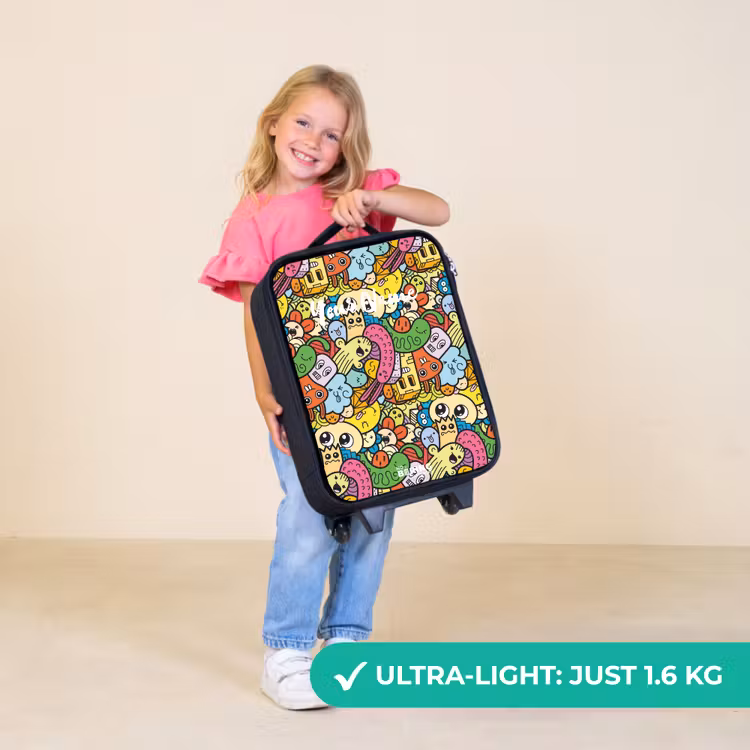 Children's suitcase - Fantasy animals that laugh and are colorful — 5