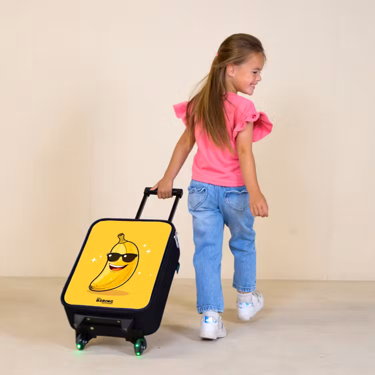 Children's suitcase - Smiling banana with black sunglasses — 1