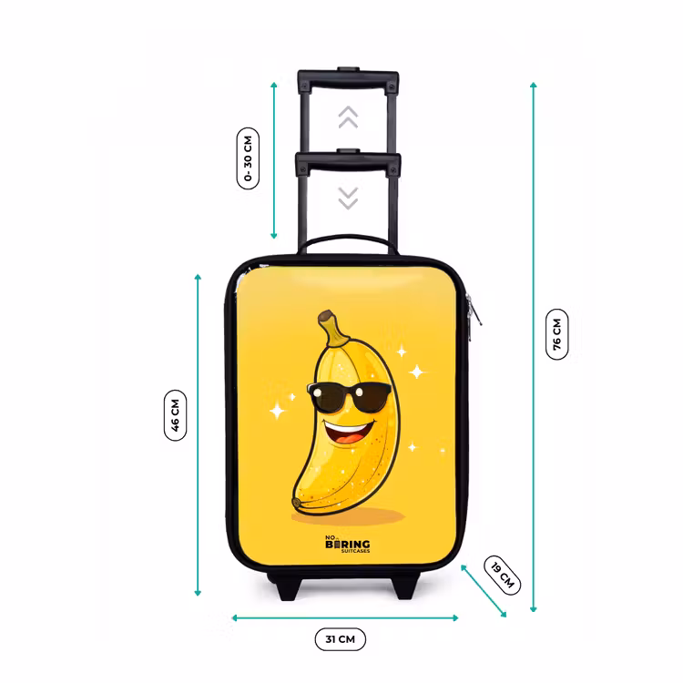 Children's suitcase - Smiling banana with black sunglasses — 2