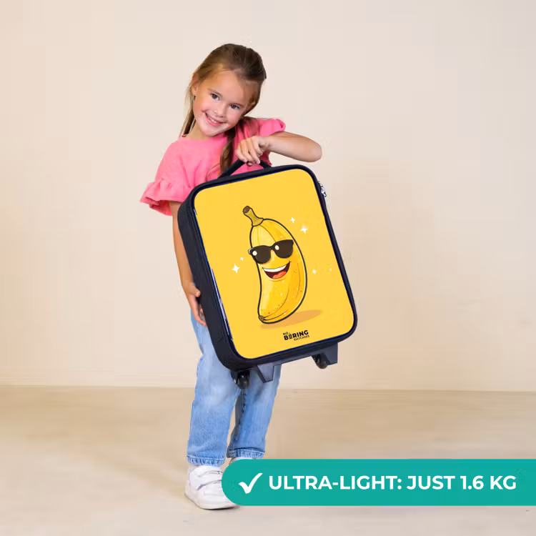 Children's suitcase - Smiling banana with black sunglasses — 3