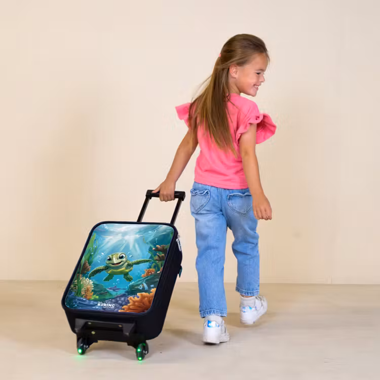 Children's suitcase - Turtle in colorful underwater world — 1