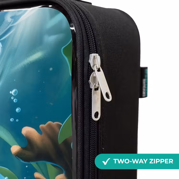 Children's suitcase - Turtle in colorful underwater world — 4