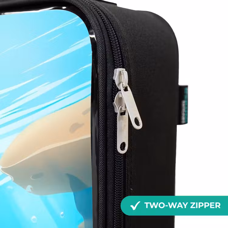 Children's suitcase - Dolphin with tropical fish and coral — 4