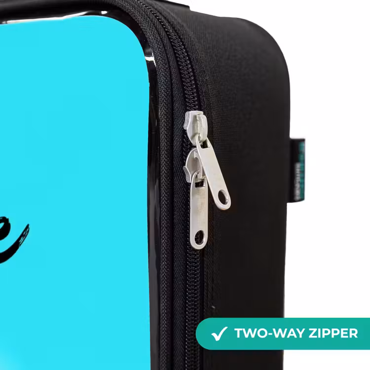 Children's suitcase - Monster Truck on Light Blue Background — 6