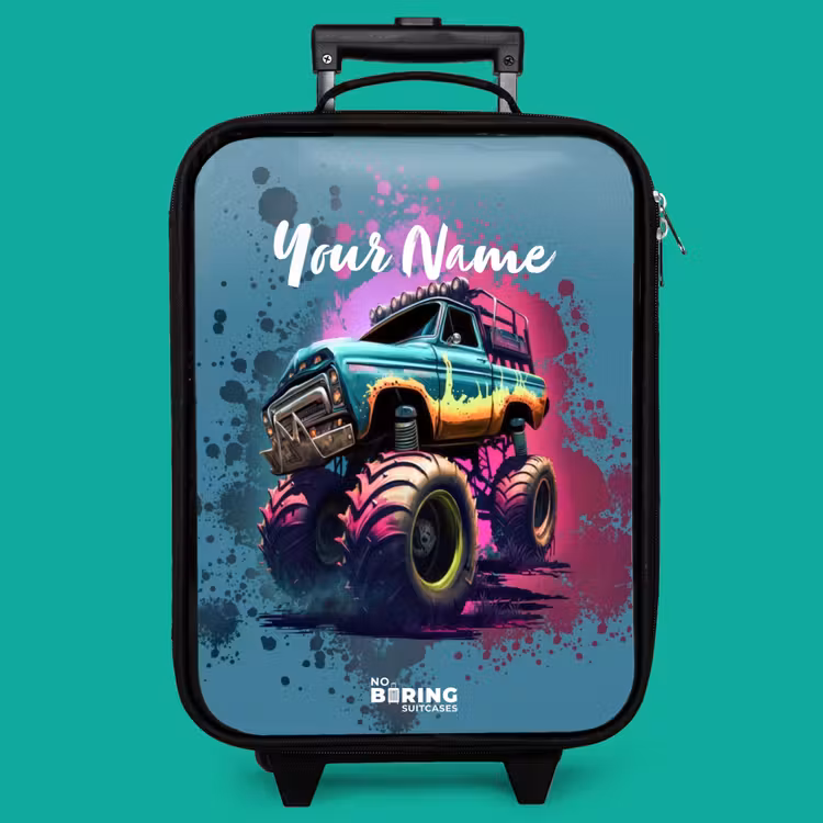 Children's suitcase - Monster Wheels — 4