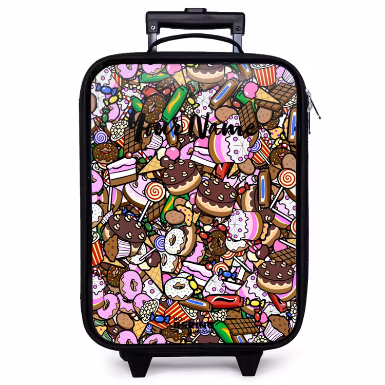 Children's suitcase - Overflowing pattern with treats — 1