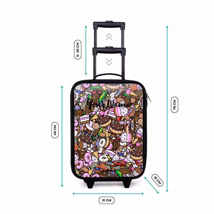 Children's suitcase - Overflowing pattern with treats — 3